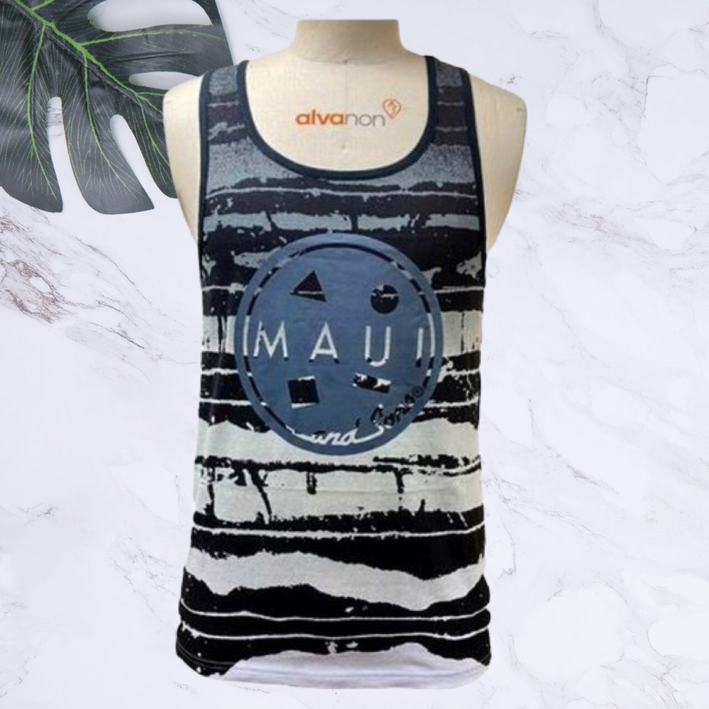 Men’s Summer Maui Tank Top Beach Boating Surf Camp